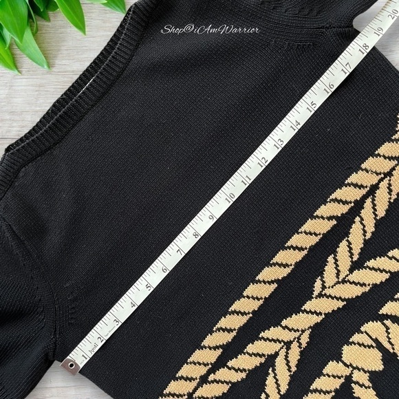 MaxMara cotton knotted rope motif boatneck short sleeve sweater *shop@iamwarrior - Picture 8 of 11